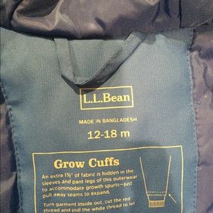 LLBEAN toddler snowsuit